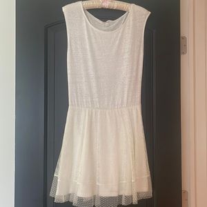 Flawless white lace babydoll dress